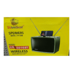 BoomBest LN-5016BT Retro TV Bluetooth Speaker with Super Bass, USBTFAUX Support & Optional Wireless Microphones