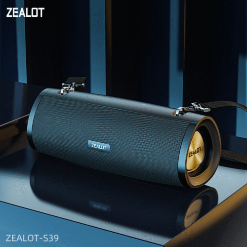 Zealot S39 Wireless Bluetooth Speaker with HD Bass, IPX5 Waterproof, 12H Playtime, Hands-Free Calling, SD Card, AUX, USB Music Playback – Portable Outdoor Speaker