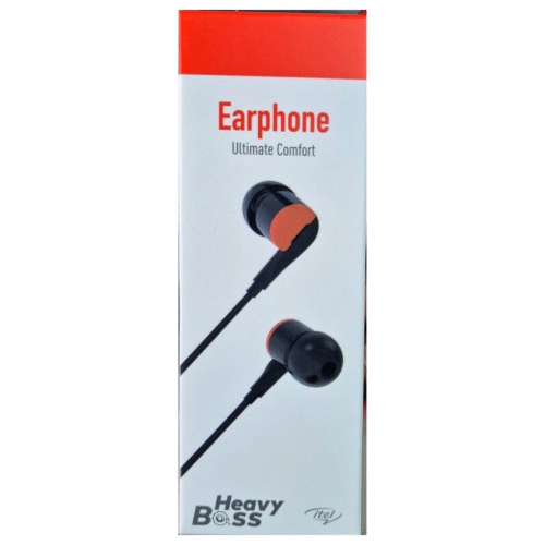 itel K9 Pro Wired Earphones with Heavy Boss Bass, 10mm Copper Drivers, Tangle-Free Cable & In-Line Mic – Ultra-Comfort In-Ear Fit