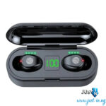 Air F9 Max Buds+ Wireless Bluetooth Earbuds with Power Bank Case, Deep Bass, Touch Controls & LED Display