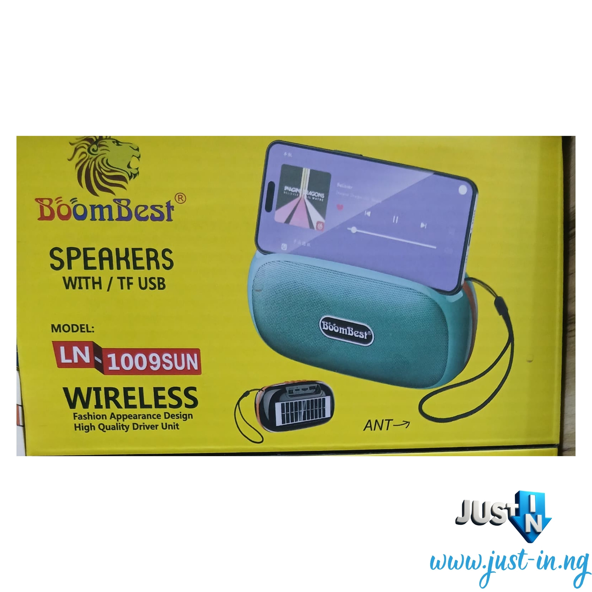 Boombest LN-1009BT Wireless Bluetooth Speaker with FM Radio, USBTF Card Support & Heavy Bass – Hands-Free Calling