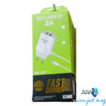 DUMEEE DU-10P Dual USB-A Fast Wall Charger – 2A Rapid Charging for Phones & Gadgets