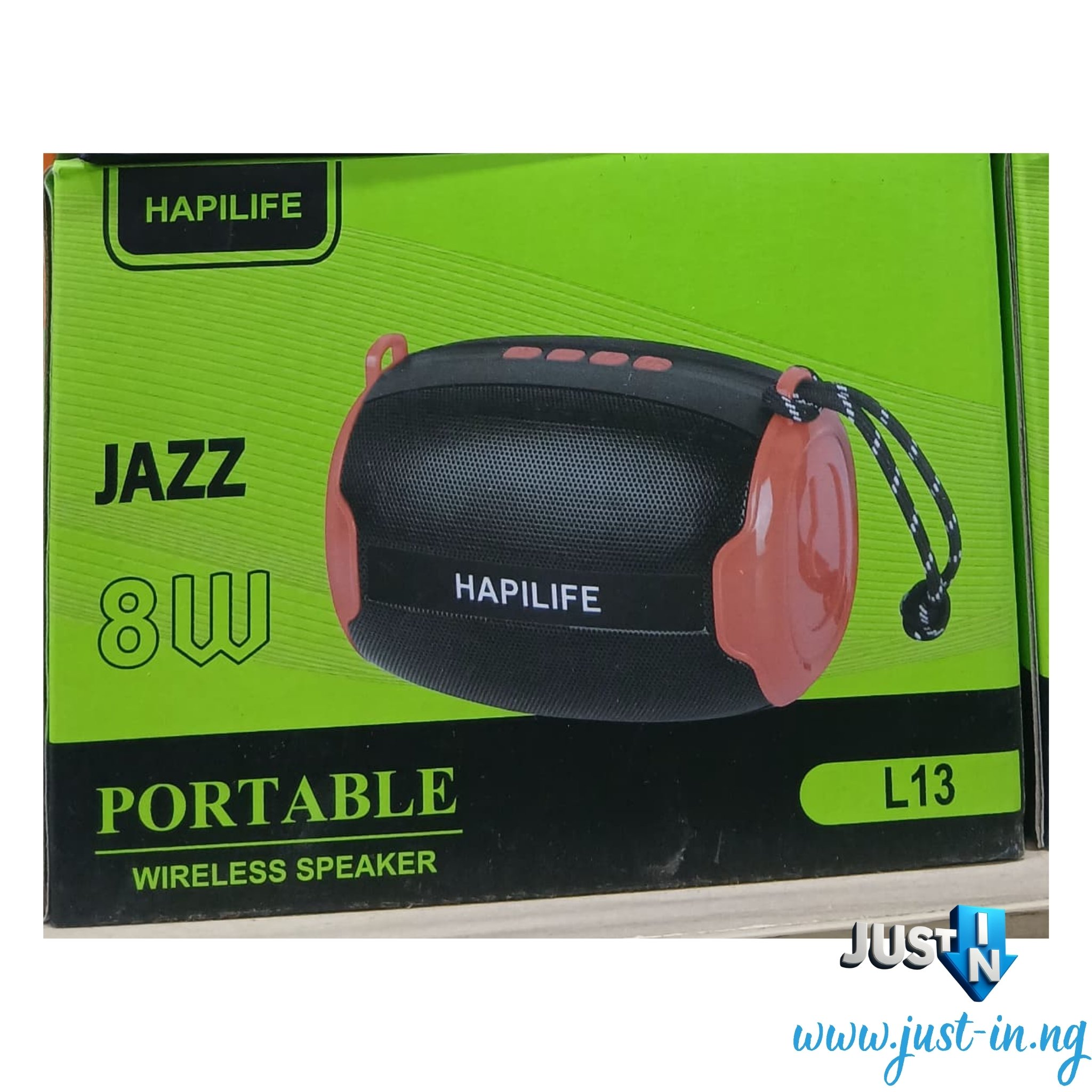 Hapilife Jazz L13 8W Portable Bluetooth Speaker with Deep Bass, FM Radio, Type-C Charging & Multi-Format Support