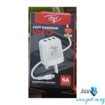 Itel LSE-856 6A Dual USB Fast Charger with Micro USB Cable – Multi-Protection Safety System