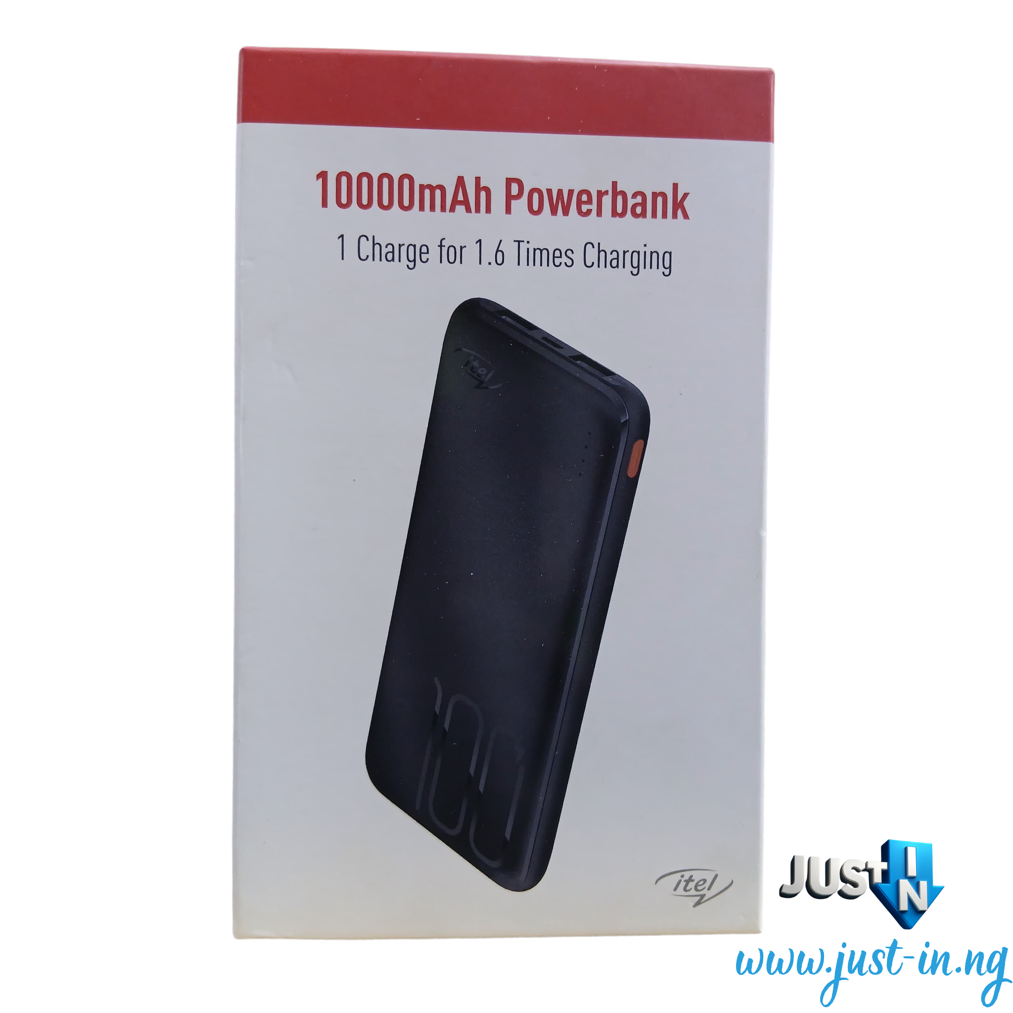 Itel Star 100 10000mAh Power Bank with Dual USB Output, 2.1A Fast Charging, and Multi-Layer Safety Protection