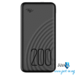 Itel Star 200 20000mAh Power Bank with Dual USB Output, Fast Charging, LED Light, and Safety Protection