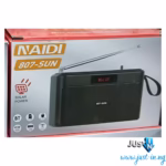 NAIDI 807-SUN Solar-Powered Portable Bluetooth Wireless Radio with Built-In Rechargeable Battery, Outdoor-Ready Design, and Likely AMFM Support – Ideal Emergency Radio for Off-Grid Audio, Wireless