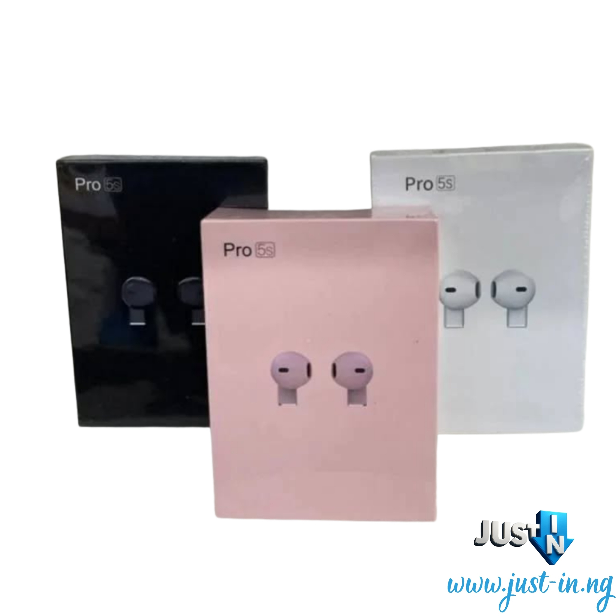 Pro 5s Wireless Bluetooth Earbuds with Noise Cancellation, Touch Controls & Long Battery Life (iOS & Android Compatible)