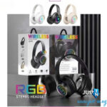 QC-B59 Wireless Over-Ear RGB Stereo Headset with Microphone and 35H Battery Life