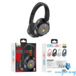RKD19 Bluetooth Wireless Headphones with COOL LIGHT LED, Noise Cancellation & 40mm Drivers – Foldable Over-Ear Design