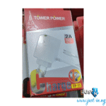 Tower Power TP-11 2A Micro USB Fast Charger with Cable – Rapid Charging Wall Adapter for Android Devices