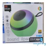 X-822 Portable Bluetooth Speaker with LED Disco Lights, USBTF Card Playback
