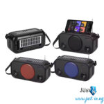 YG-A33 Solar-Powered Bag Shape Bluetooth Wireless Speaker with Flashlight and Shoulder Strap