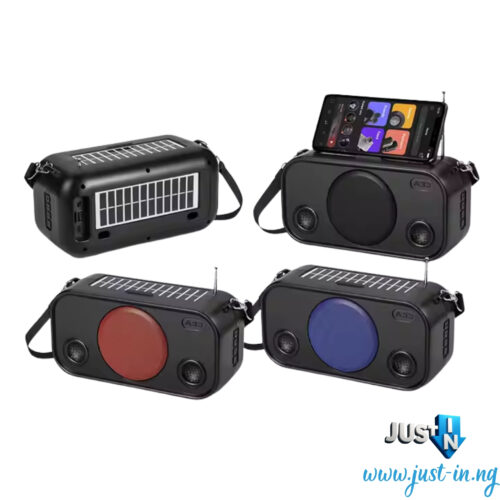 YG-A33 Solar-Powered Bag Shape Bluetooth Wireless Speaker with Flashlight and Shoulder Strap