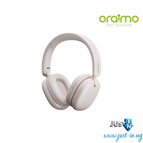 Oraimo BT Headset OHP-317 LIGHT GOLD BoomPop Lite – Wireless Over-Ear Headphones with Deep Bass, ENC Clear Calls & Long Battery Life